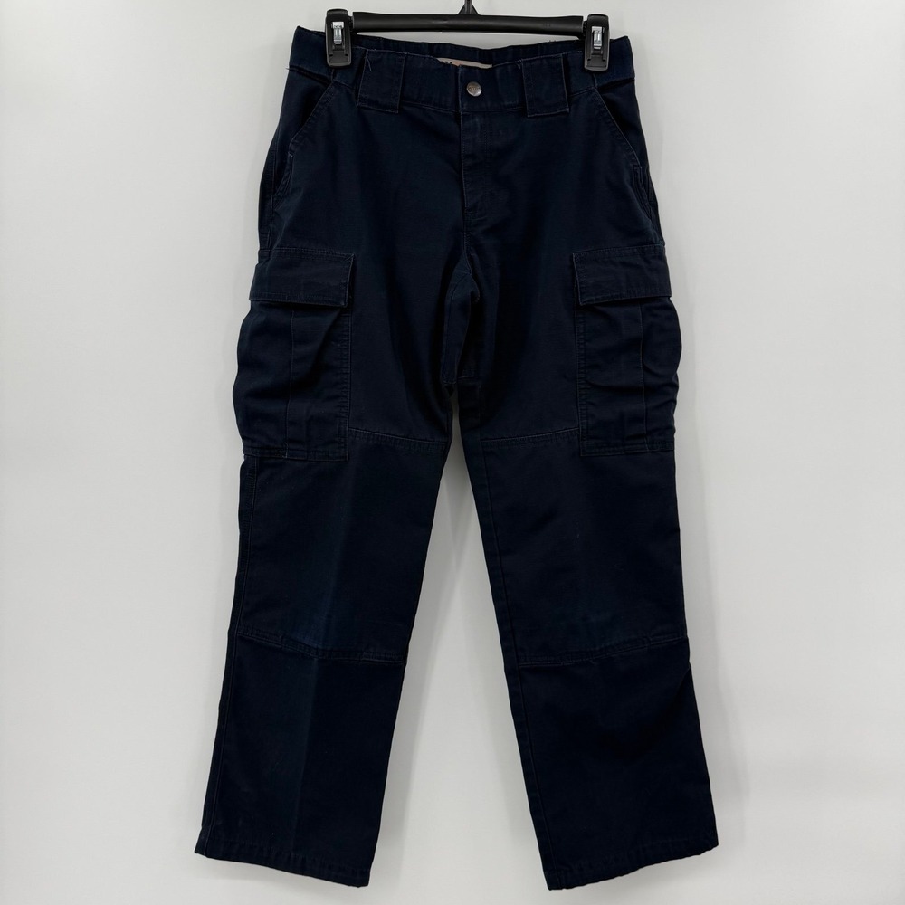 5.11 Tactical‎ Gear Pants Womens Sz 2 Navy Blue Cargo Workwear Uniform Trousers
